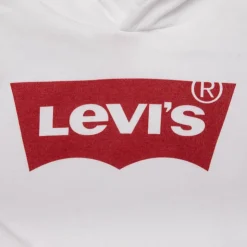 LEVI'S Sweat à capuche logo Enfant BLANC New