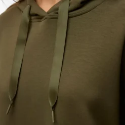 VERO MODA Sweat à capuche maille avec cordons rubans hali Femme KAKI Discount