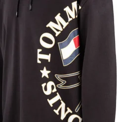 TOMMY HILFIGER Sweat à capuche imprimé Homme NOIR Best