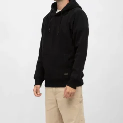 CERRUTI Sweat à capuche polaire confort Homme NOIR Discount
