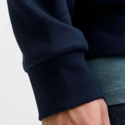 JACK & JONES Sweat à capuche sky captain brandy regular fit Homme BLEU FONCE Hot