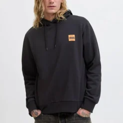 JACK & JONES Sweat à capuche sky captain brandy regular fit Homme NOIR Outlet