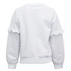 CXL BY CHRISTIAN LACROIX Sweat à sequins coton col rond manches avec volants Fille BLANC Outlet