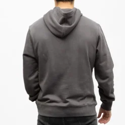 HELVETICA Sweat a capuche gaia coton Homme GRIS FONCE