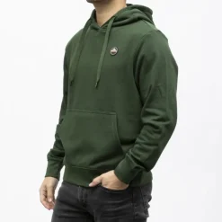 HELVETICA Sweat a capuche gaia coton Homme VERT FONCE Online