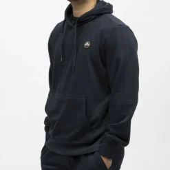 HELVETICA Sweat a capuche gaia coton Homme BLEU FONCE