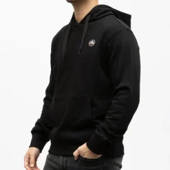 HELVETICA Sweat a capuche gaia coton Homme NOIR Outlet
