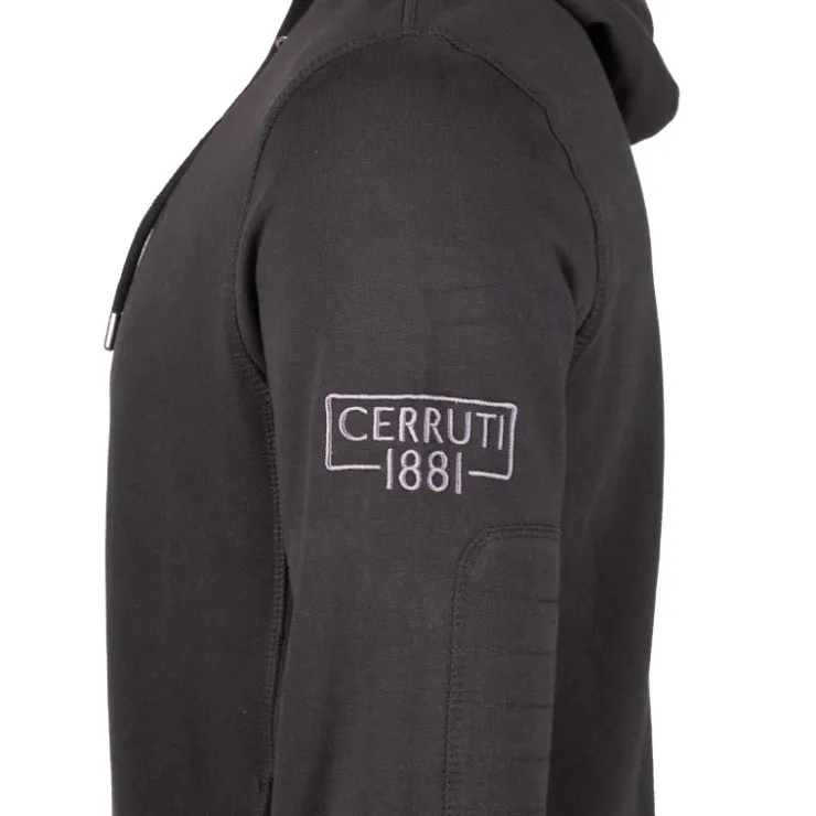 CERRUTI Sweat a capuche ligure 18000 Homme NOIR Outlet