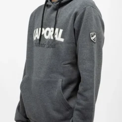 KAPORAL Sweat brodé darell à capuche Homme GRIS FONCE Outlet