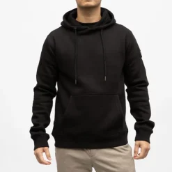 DEELUXE 74 Sweat capuche donn uni Homme NOIR Sale