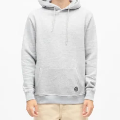 PANAME BROTHERS Sweat capuche manches longues poche kangourou Homme GRIS Best