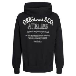 JACK & JONES Sweat capuche Santorini coton Homme NOIR Hot
