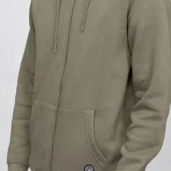 PANAME BROTHERS Sweat capuche zippé manches longues poche kangourou Sylvain Homme KAKI Sale