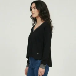 LES TROPEZIENNES PAR M.BELARBI Sweat cocon Femme NOIR Sale