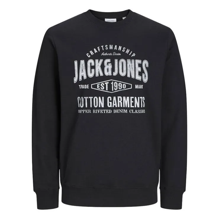 JACK & JONES Sweat col rond Homme NOIR Outlet