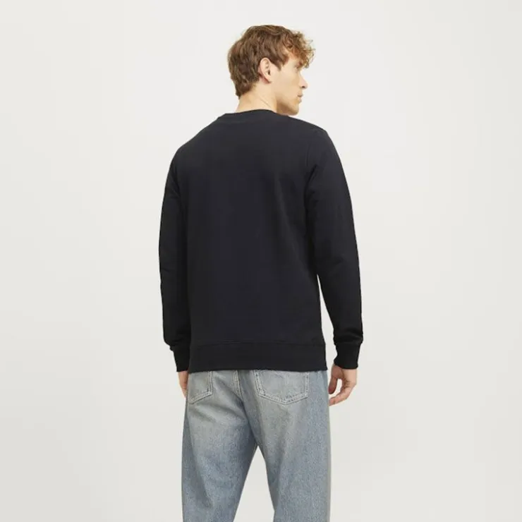 JACK & JONES Sweat col rond Homme NOIR Outlet