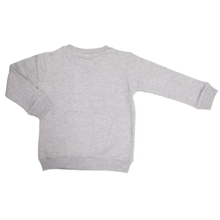 OM Sweat coton col rond Enfant GRIS CLAIR Hot