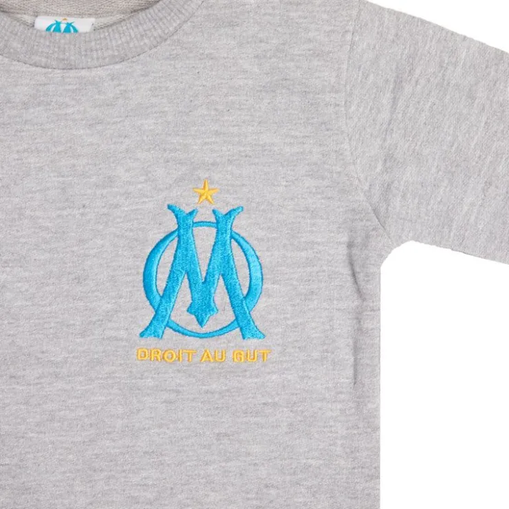 OM Sweat coton col rond Enfant GRIS CLAIR Hot