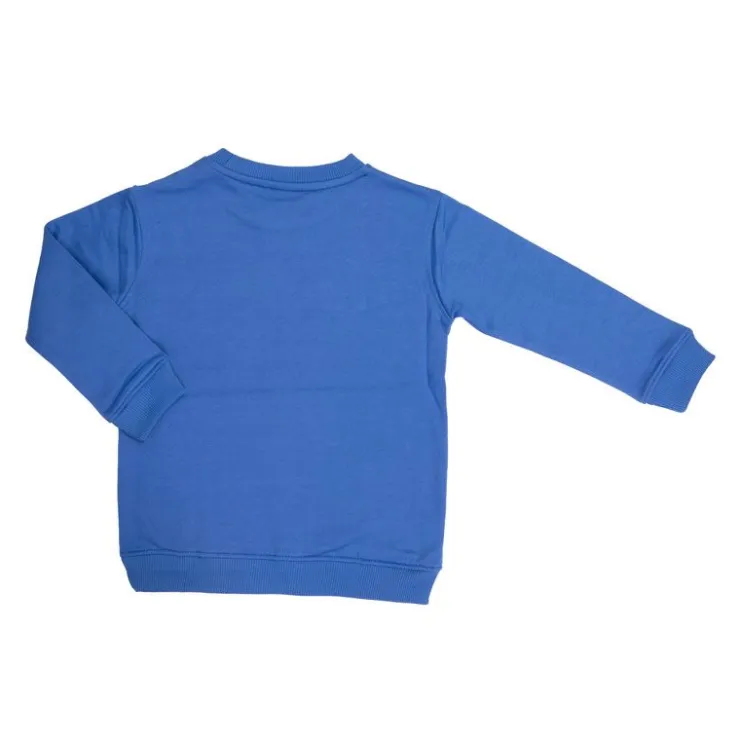 OM Sweat coton col rond Enfant BLEU Clearance
