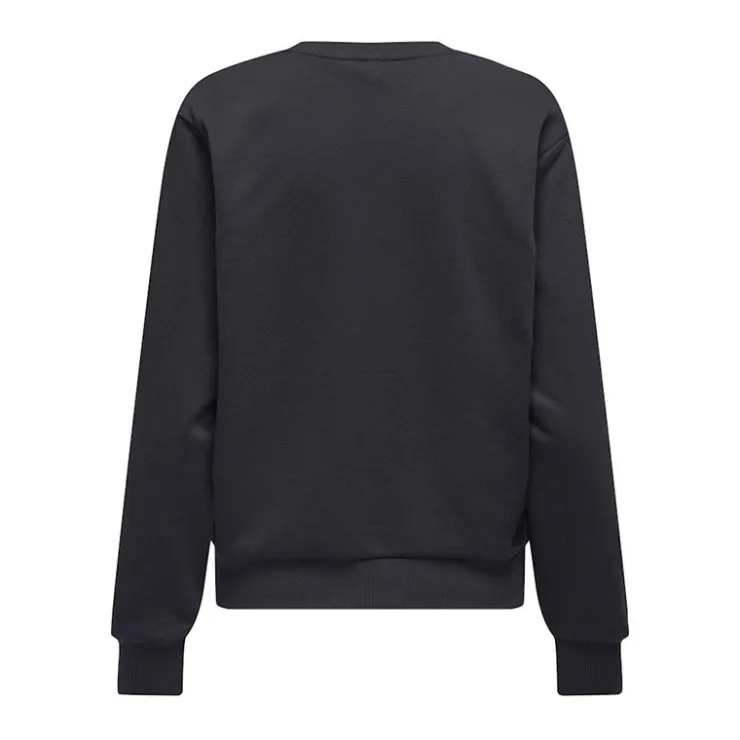 ONLY PLAY Sweat coton Font Life doux Femme BLEU FONCE