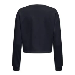 ONLY PLAY Sweat de sport crop top Pica imprimé Femme BLEU FONCE Hot