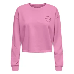 ONLY PLAY Sweat de sport crop top Pica imprimé Femme ROSE Discount