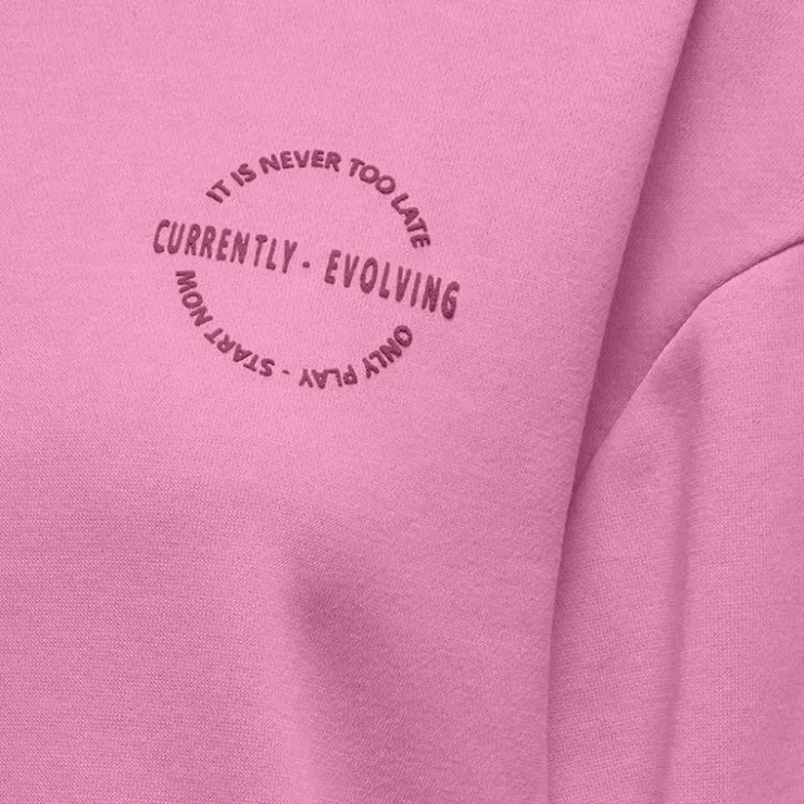 ONLY PLAY Sweat de sport crop top Pica imprimé Femme ROSE Discount