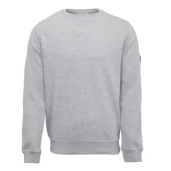 CERRUTI Sweat doux adriatico coton col rond Homme GRIS CLAIR Sale