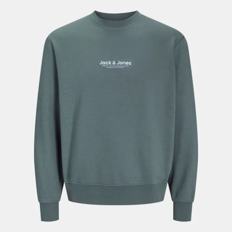 JACK & JONES Sweat doux col ras de cou coton mélangé vesterbro manches longues Homme GRIS Best