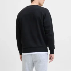 JACK & JONES Sweat doux col ras de cou coton mélangé vesterbro manches longues Homme NOIR Best