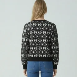 LES TROPEZIENNES PAR M.BELARBI Sweat ikat roc Femme NOIR Best
