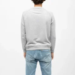 CERRUTI Sweat manches longues col rond coda imprimé logo Homme GRIS CLAIR Best