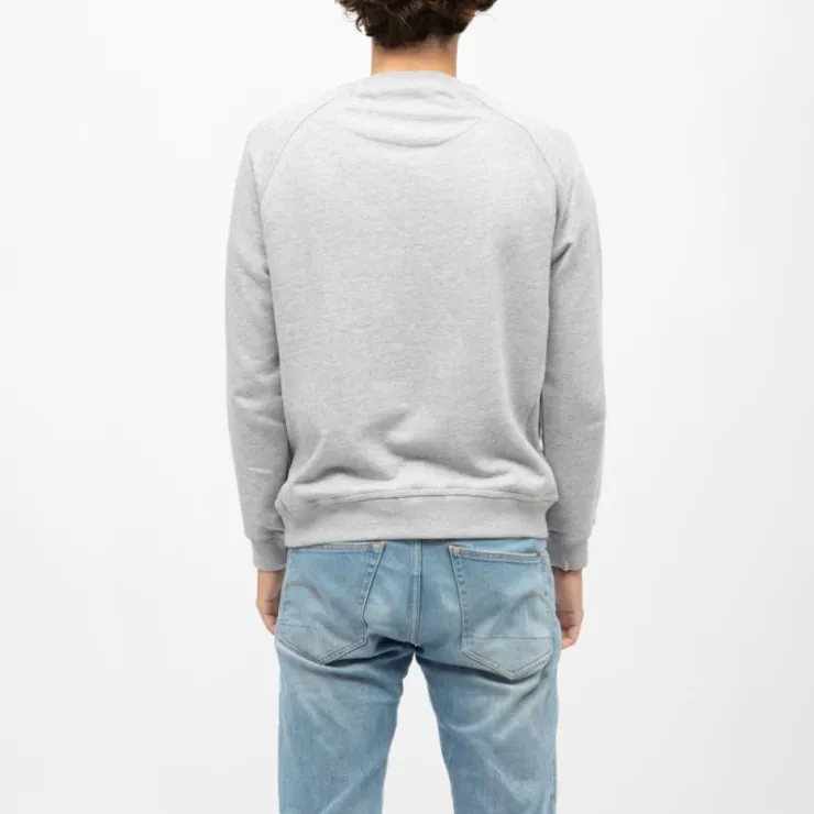 CERRUTI Sweat manches longues col rond coda imprimé logo Homme GRIS CLAIR Best