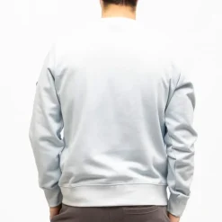 HELVETICA Sweat monaco coton Homme BLEU CLAIR New