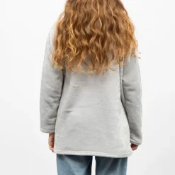 LULU CASTAGNETTE Sweat plaid à capuche avec grande poche Femme GRIS CLAIR Outlet