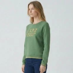 LES TROPEZIENNES PAR M.BELARBI Sweat talweg Femme VERT Best