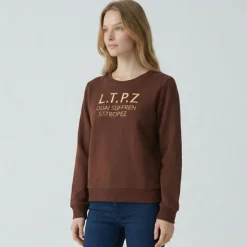LES TROPEZIENNES PAR M.BELARBI Sweat talweg Femme MARRON FONCE