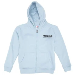REDSKINS Sweat zip a capuche 251031 Enfant BLEU CLAIR New