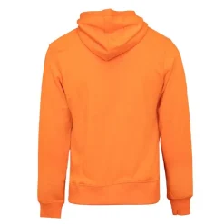 HELVETICA Sweat zip capuche gaia Homme ORANGE New