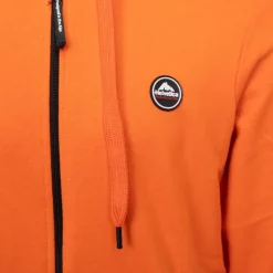 HELVETICA Sweat zip capuche gaia Homme ORANGE New