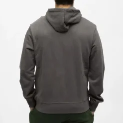 HELVETICA Sweat zip capuche gaia Homme GRIS FONCE Best