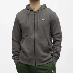 HELVETICA Sweat zip capuche gaia Homme BLEU PETROLE Sale