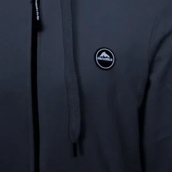 HELVETICA Sweat zip capuche gaia Homme BLEU PETROLE Sale