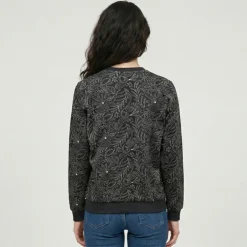 LES TROPEZIENNES PAR M.BELARBI Sweat zip Femme NOIR Outlet