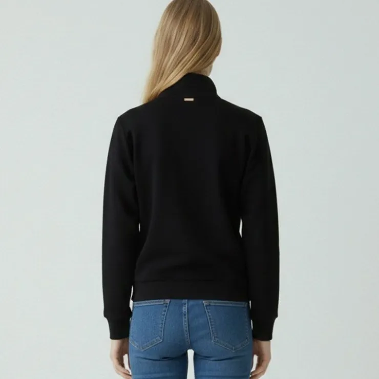 LES TROPEZIENNES PAR M.BELARBI Sweat zip granit Femme NOIR Sale