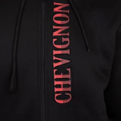 CHEVIGNON Sweat zippé à capuche fourrée surpiqures colorées Homme NOIR Discount
