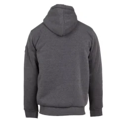 CHEVIGNON Sweat zippé à capuche fourrée surpiqures colorées Homme GRIS FONCE