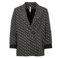 IMPERIAL Tailleur foncé avec imprimé manches retroussées Femme VERT Hot