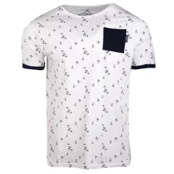 BLAGGIO Tee shirt à motif avec poche maceo Homme BLANC Online