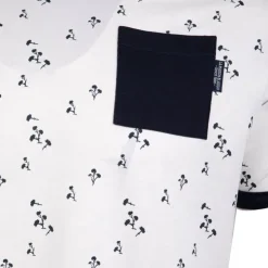BLAGGIO Tee shirt à motif avec poche maceo Homme BLANC Online
